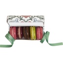 BIRD OF PARADISE round macaron box 4pcs