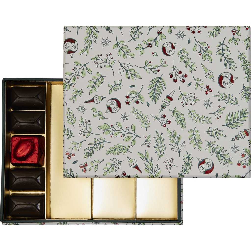 Winter wind neck rectangular 12 chocolate box 