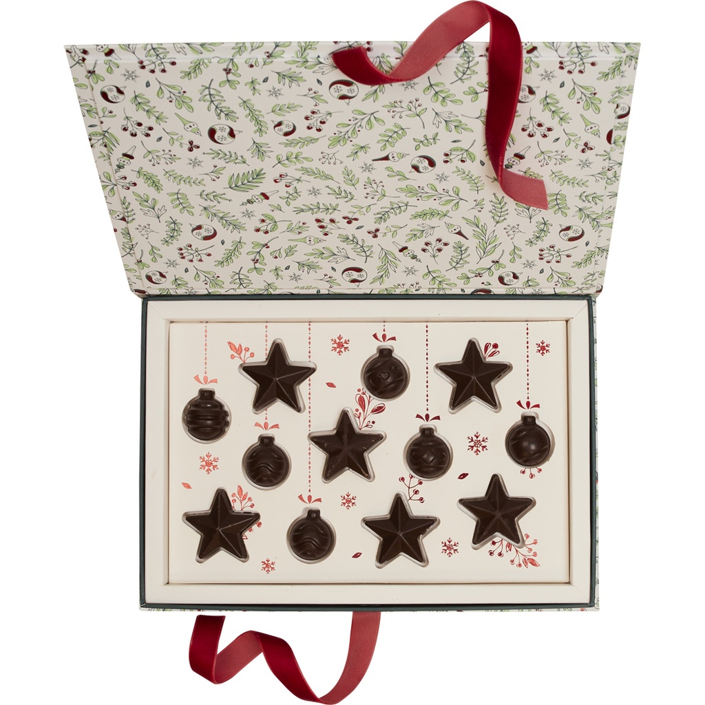 Winter wind rectangular plug box for 12 chocolates