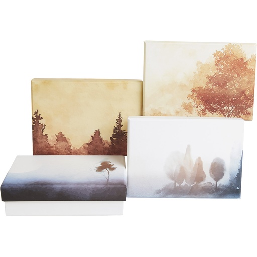 [5531*22*12*99] Bruissement rectangular basic box assortment of 4