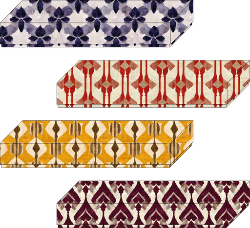 [EA01-BXR110599] Summer Retreat basic reglet 05 assortment of 4