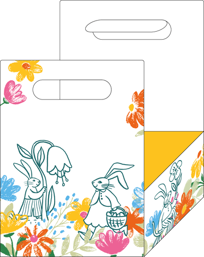 [EA01-BXF022299] The Gentle Bunnies foldable basket