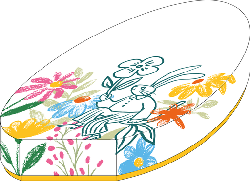 [EA01-BXR020099] The Gentle Bunnies basic eggbox